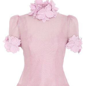 Viral Set Spring pink top and skirt perfect for spring and summer season flowers